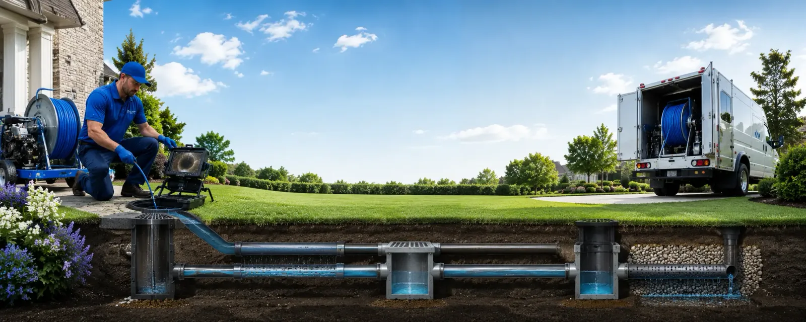 Outdoor drain cleaning information for Santa Maria, TX