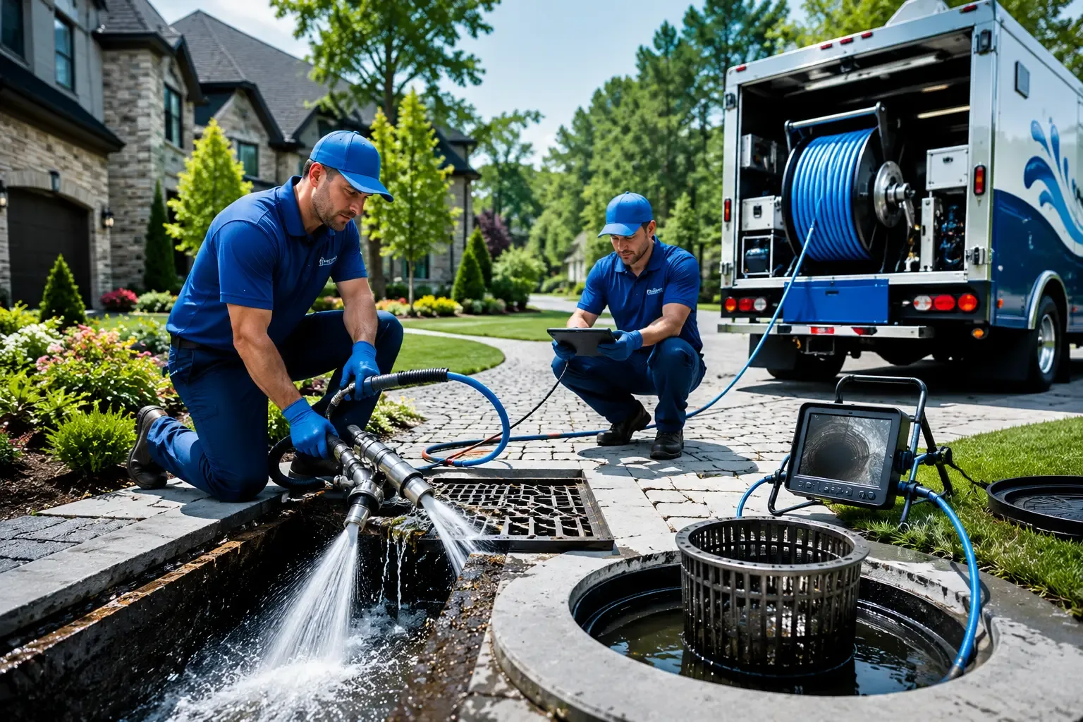 Local outdoor drain cleaning professionals in Santa Maria, TX